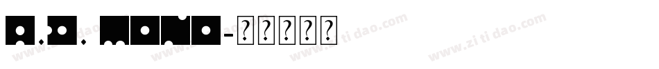A.D. MONO字体转换